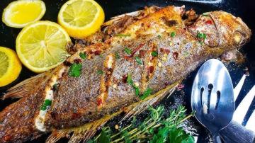Persian Cuisine - Stuffed Baked Fish 