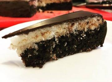 Gluten free chocolate and coconut torte
