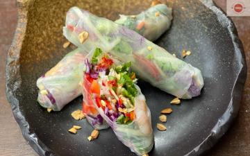 Vietnamese Pho And Spring Rolls